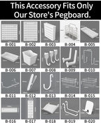 Modular Pegboard Organizer System – Wall & Desk Mountable | Boards, Mounting Kits & Accessories