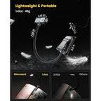 ET-Head Book Light — Dimmable USB Rechargeable Reading Lamp, Eye-Care LED