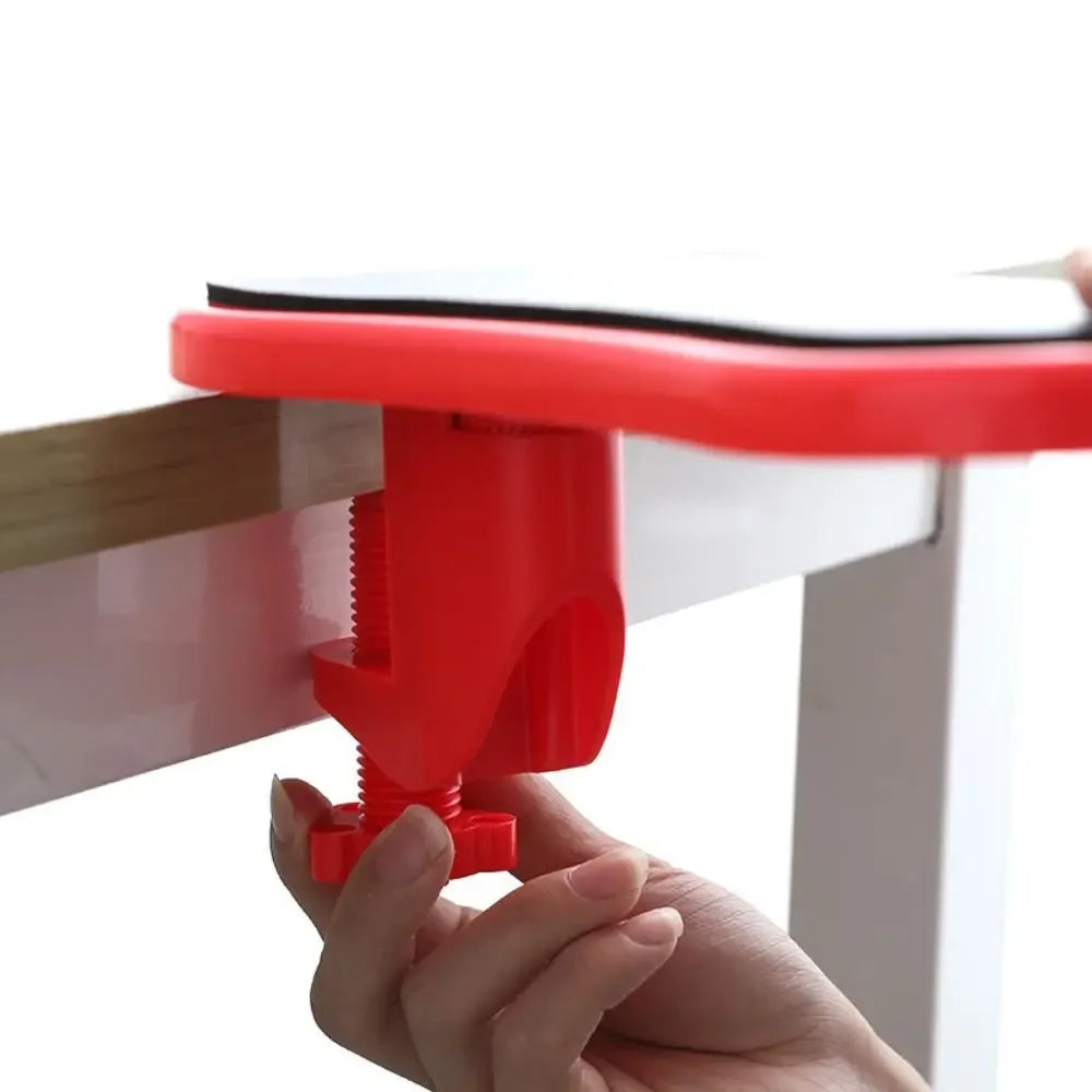 Attachable Desk Armrest & Mouse Pad – Rotatable Wrist Rest with Clamp | Ergonomic Office Accessory