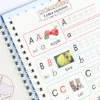 Magic Reusable Writing Practice Books | 4-Book Set with Auto-Disappearing Ink Pen