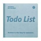Todo List Pocket Planner – 365-Day Daily To-Do Notebook | 10×10cm Portable | Waterproof Leather Cover | 4 Colors
