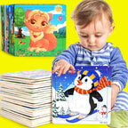 Wooden 3D Cartoon Puzzle — Montessori Educational Toy for Toddlers & Kids Ages 3–6