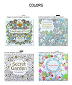 Adult Coloring Book — 24 Pages of Intricate DIY Illustrations for Stress Relief & Creative Flow