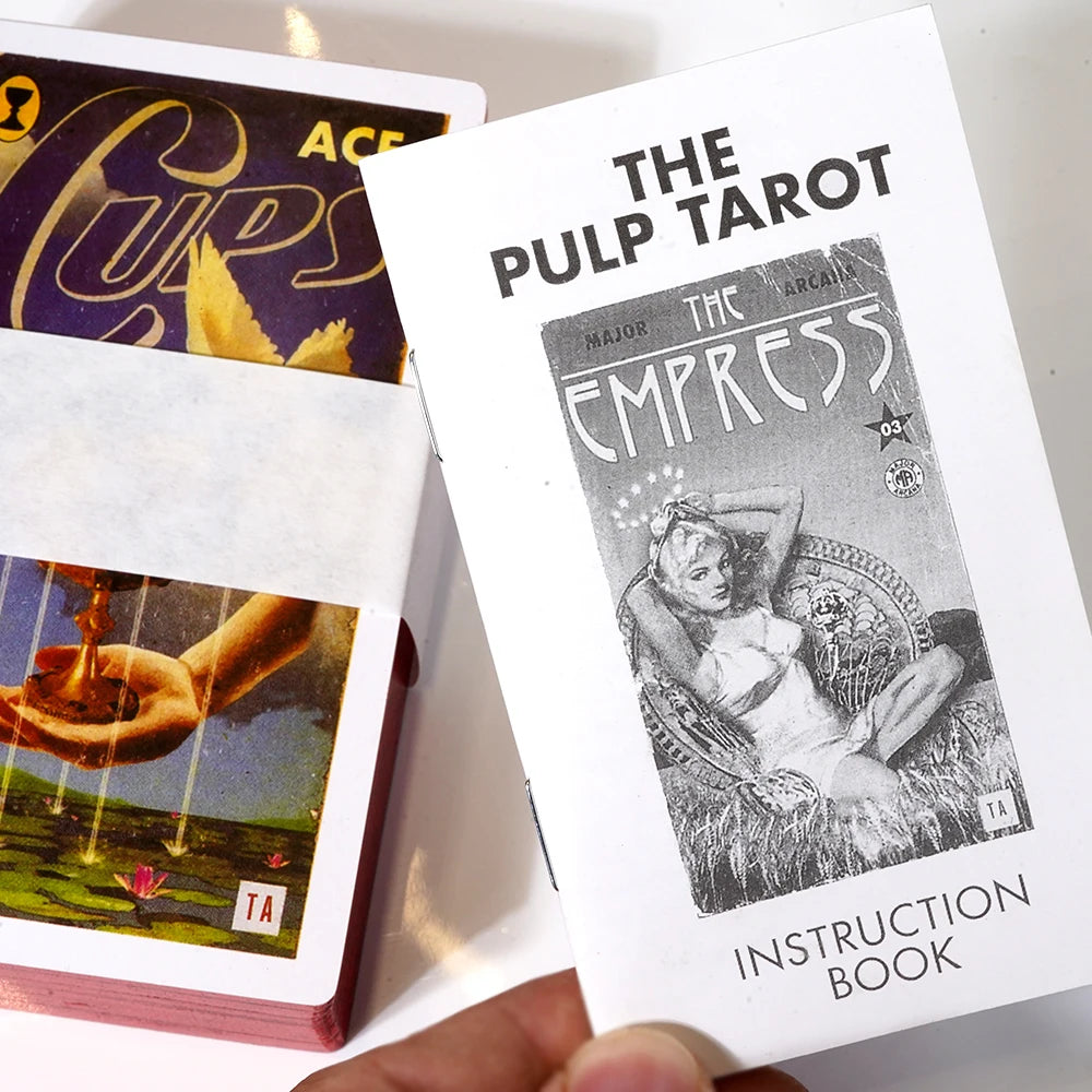 The Pulp Tarot by Todd Alcott - 78-Card Deck with Gilded Edges & Hardcover Box