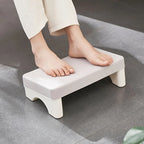 Ergonomic Under-Desk Footrest with Cushion & Rotating Surface – Office, Sofa & Study | Blue, Grey & White