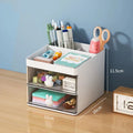Desk Organizer with Drawer - Multi-Use Storage Box for Office & Makeup