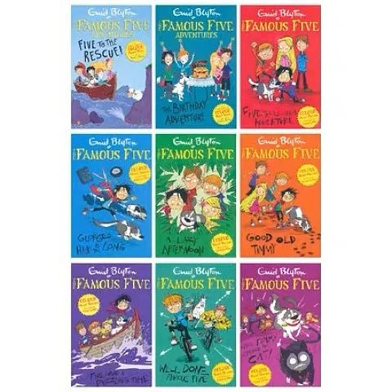 The Famous Five Adventures Collection by Enid Blyton - 9 Book Set for Young Readers