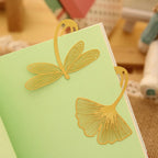 Gold Metal Bookmark - Botanical & Insect Designs | Flowers, Butterflies & More | 8 Designs | Elegant Reading Accessory & Gift