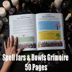 Illustrated Witchcraft Grimoire - 50-Page Spell Book with Rituals & Crystal Magic
