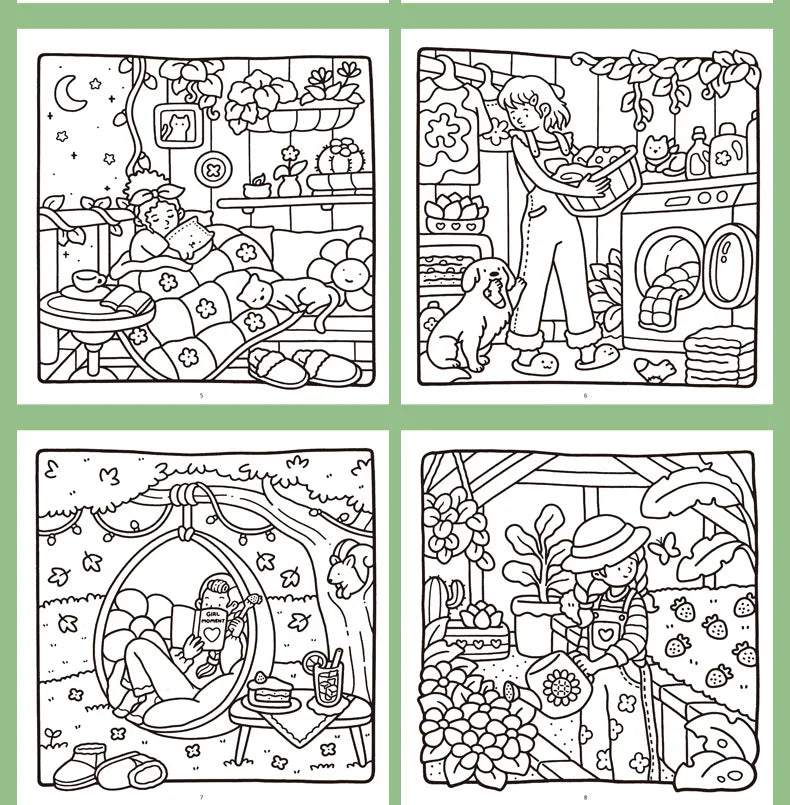 Cozy Friends Coloring Book — Cute Illustrated Art Book for Creative Souls