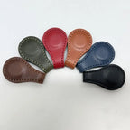 Vintage Leather Magnetic Bookmarks | Sophisticated Page Clips in 5 Classic Colors | Elegant Reading Gift
