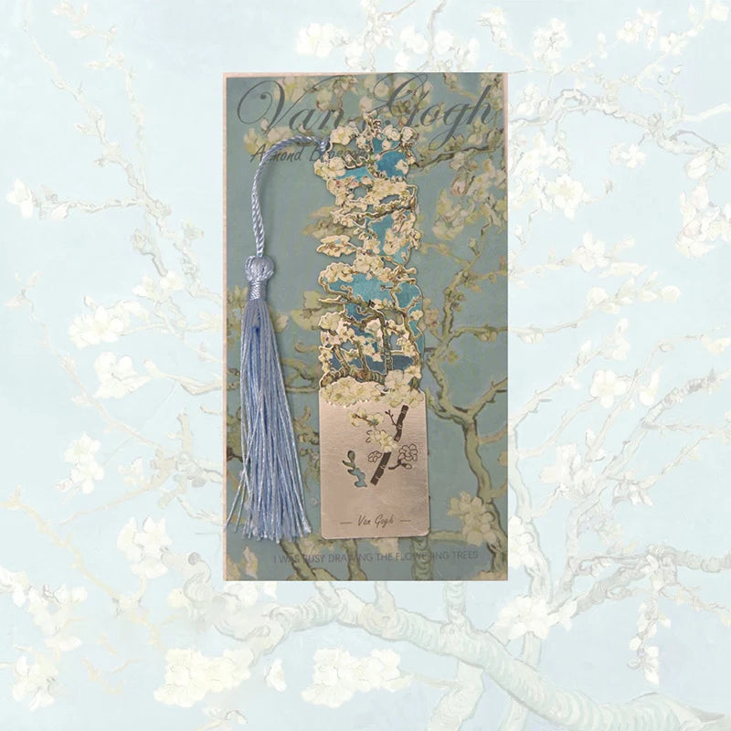 Van Gogh Art Bookmarks | Vintage Metal Bookmarks with Tassel