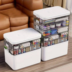 Multi-Layer Desk Organizer - Large Capacity Stationery Storage Box