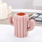 Cute Cactus Pen Holder - Fresh Desktop Organizer for Office & Home