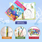 Children's Coloring Book Set – Ocean, Animals, Space & Dinosaurs | Educational Art Gift for Kids