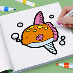 Girls' Fantasy Coloring Book - 24 Pages of Hand-Drawn Illustrations (3 Themes)