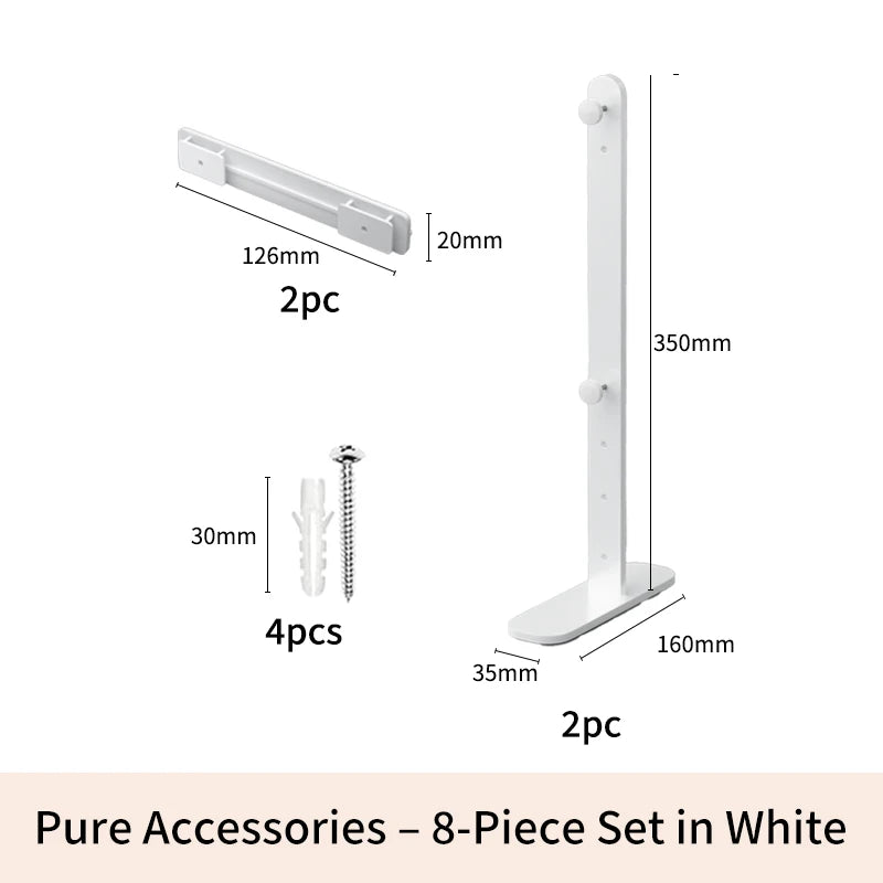 Modular Pegboard Organizer System – Wall & Desk Mountable | Boards, Mounting Kits & Accessories
