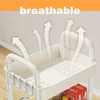 2-Layer Rolling Stationery Organizer — Detachable Handcart Desk Organizer for Office & School