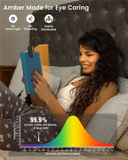 ET-Head Book Light — Dimmable USB Rechargeable Reading Lamp, Eye-Care LED