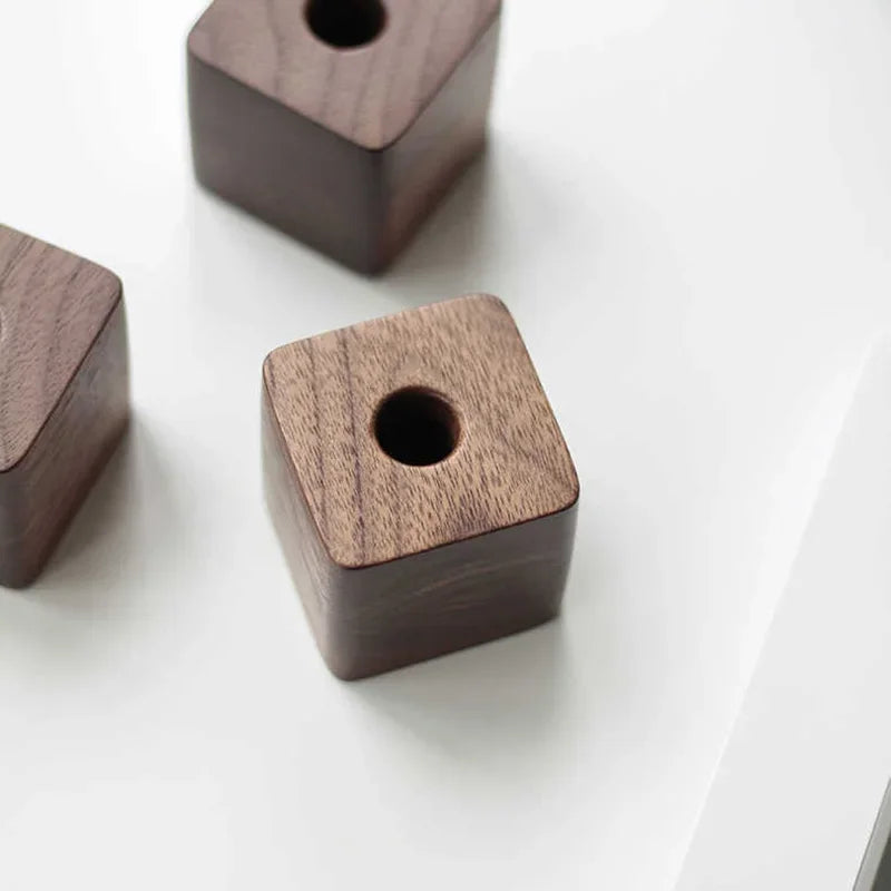 Vintage Wooden Pen Rest - Minimalist Desk Ornament & Fountain Pen Holder