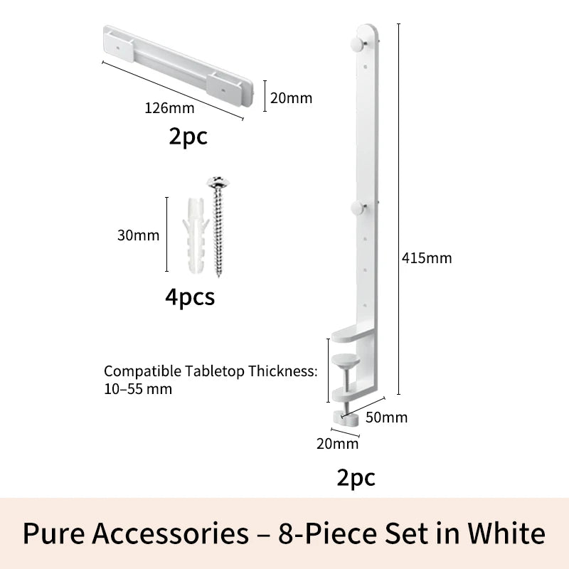Modular Pegboard Organizer System – Wall & Desk Mountable | Boards, Mounting Kits & Accessories