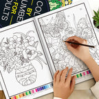 Color by Number Coloring Book for Adults — 20+ Pages of Calming, Guided Designs
