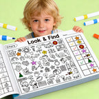 Look & Find Coloring Workbook for Kids — Shapes, Colors & Handwriting Activities, Ages 3–6