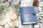 Genuine Leather Refillable Travel Journal - Handmade Retro Notebook with 192 Pages
