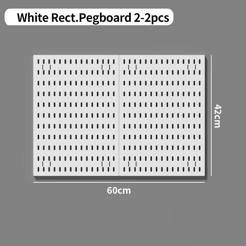 Modular Pegboard Organizer System – Wall & Desk Mountable | Boards, Mounting Kits & Accessories