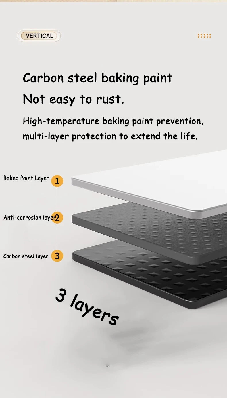 Under-Desk Cable Management Rack — Telescopic Metal Storage Tray, No Drilling Required