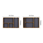 Wooden Desktop Storage Organizer Box with Compartments | Glasses, Phone, Earphones & Sundries | 2 Designs | Home & Office