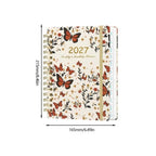 2027 Weekly & Monthly Planner – A5 Spiral Agenda | 100gsm, Monthly Tabs, Inner Pocket | 17 Illustrated Cover Designs