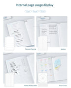 Planwith Undated Self-Fill Annual Planner – A5 / Mini / Week Style | PU Leather Cover, 96 Sheets | Start Anytime