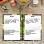 80-Sheet Blank Recipe Notebook - My Recipe Book for Writing Your Own Recipes