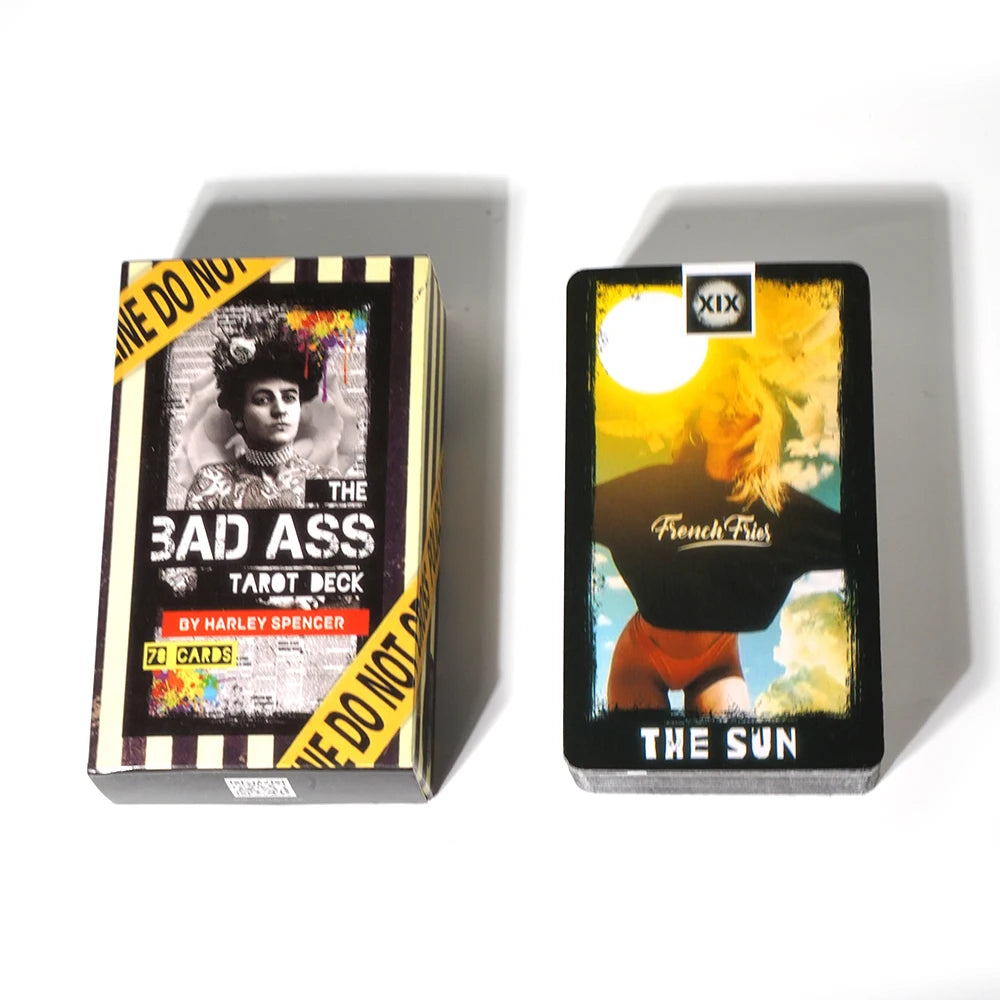 The Bad Ass Tarot Deck by Harley Spencer - 78 Cards | Pop Art Collage Tarot for Adults 18+ | Divination & Fortune Telling