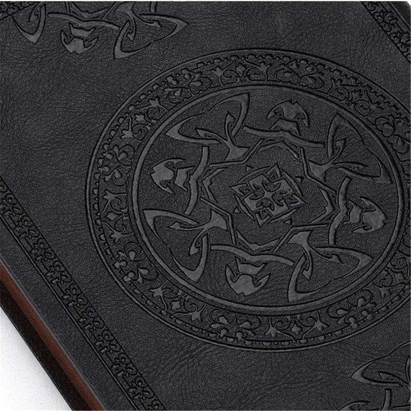 Vintage Pocket Leather Notebook - 280 Pages Portable Travel Journal & Diary