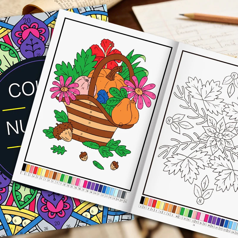Color by Number Coloring Book for Adults — 20+ Pages of Calming, Guided Designs