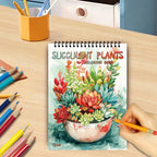 Adult Spiral Coloring Book - 30 Sheets Nature & Floral Themes | 11.2x8.3" Landscape Format | Birthday & Holiday Gift