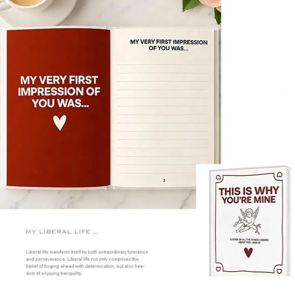 This Is Why You're Mine - Romantic Love Story Journal for Couples