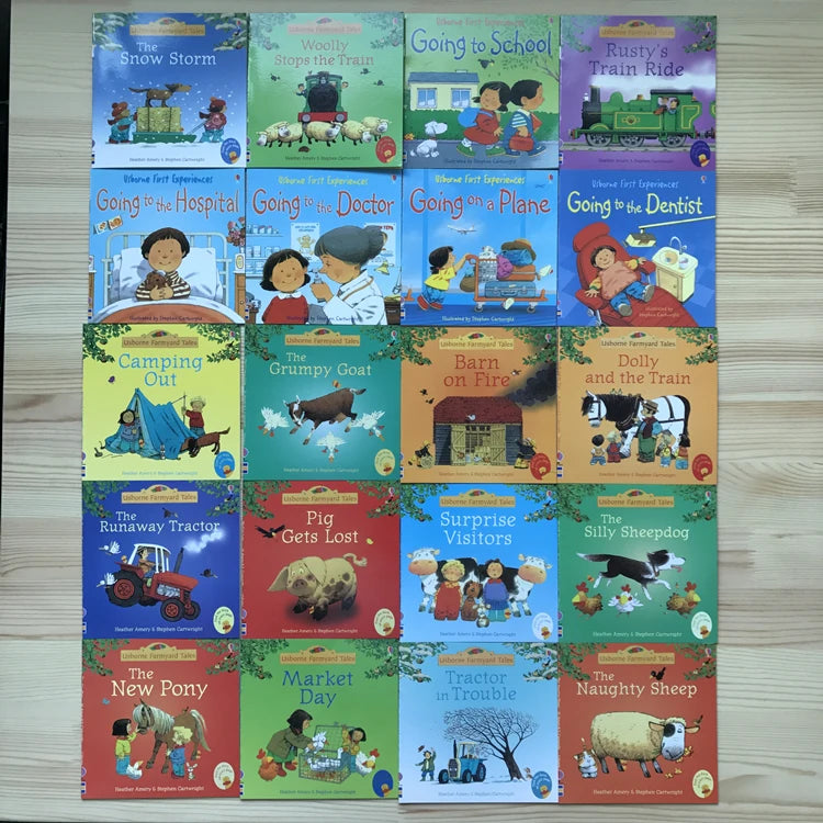 Usborne Farmyard Tales & First Experiences by Heather Amery - 10 or 20 Books Set | Classic Early Reader Series