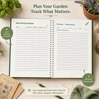 Garden Journal & Harvest Tracker – A5 Spiral Planner Notebook | Guided Pages for Gardeners & Plant Lovers | Gardening Gift