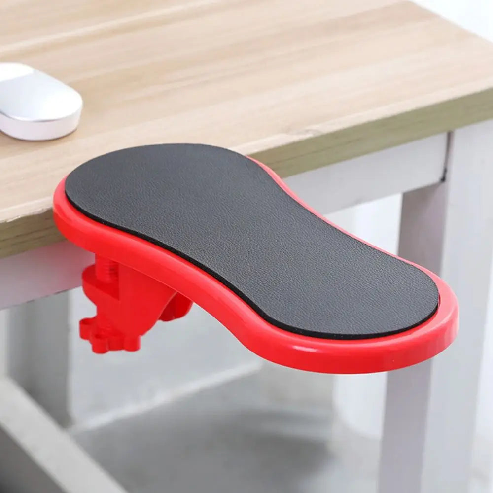Attachable Desk Armrest & Mouse Pad – Rotatable Wrist Rest with Clamp | Ergonomic Office Accessory