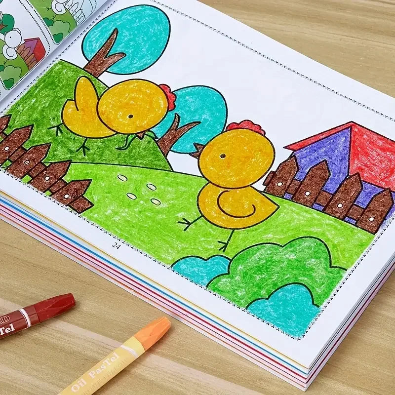 My First Drawing & Coloring Book — 46 Pages of Creative Fun for Toddlers & Young Kids