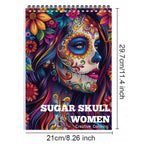 Candy & Bone Art Coloring Book — 24 Pages of Quirky Pop-Art Illustrations, Thickened Paper