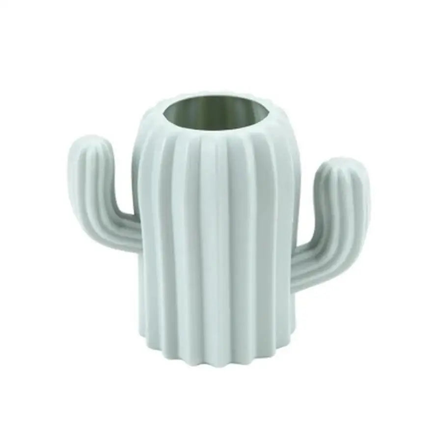 Cute Cactus Pen Holder - Fresh Desktop Organizer for Office & Home
