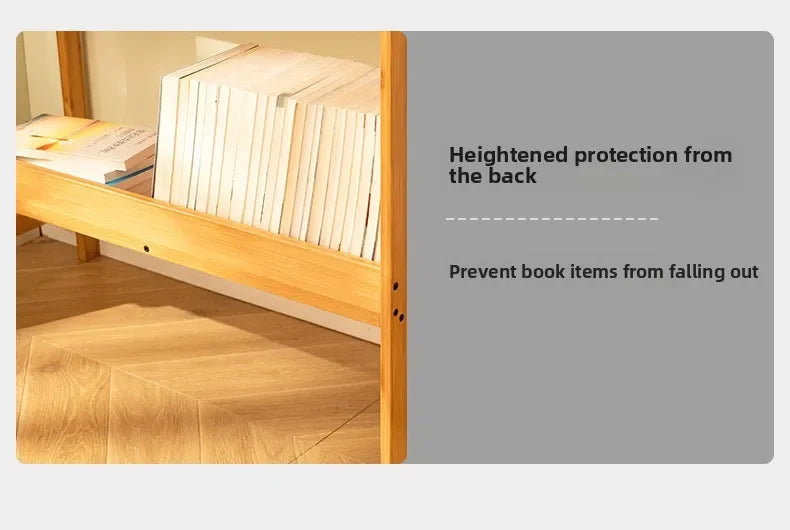 Foldable Bamboo Desk with Built-In Storage Shelf – No-Assembly Space-Saving Study & Computer Desk for Bedroom & Small Spaces