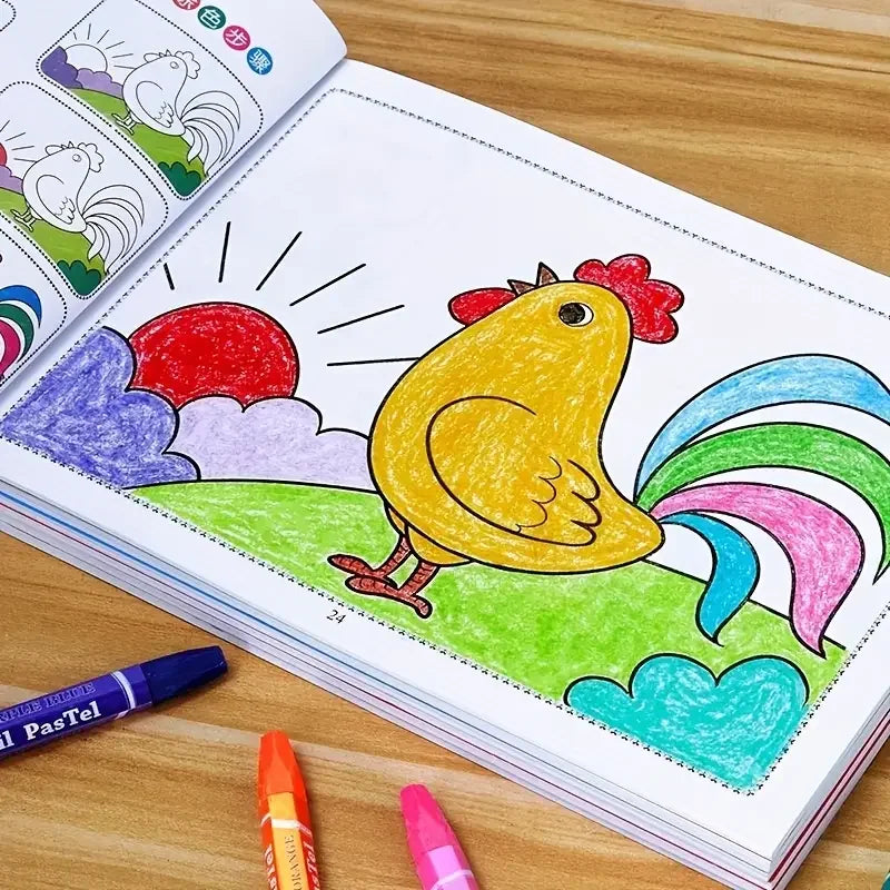 My First Drawing & Coloring Book — 46 Pages of Creative Fun for Toddlers & Young Kids