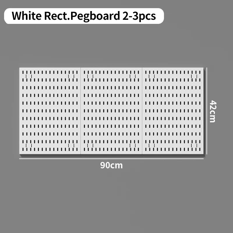Modular Pegboard Organizer System – Wall & Desk Mountable | Boards, Mounting Kits & Accessories