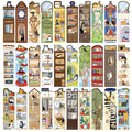 Cartoon Cat World Bookmarks Set of 30 | Waterproof PVC Graffiti Style | Reading, Laptop & Luggage Stickers | Perfect Gift for Book Lovers