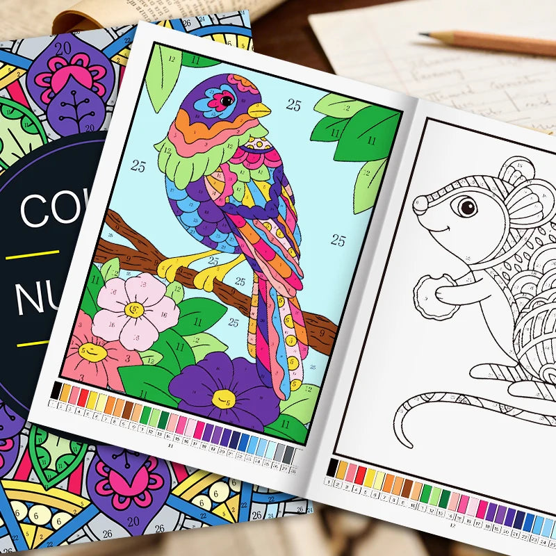 Color by Number Coloring Book for Adults — 20+ Pages of Calming, Guided Designs
